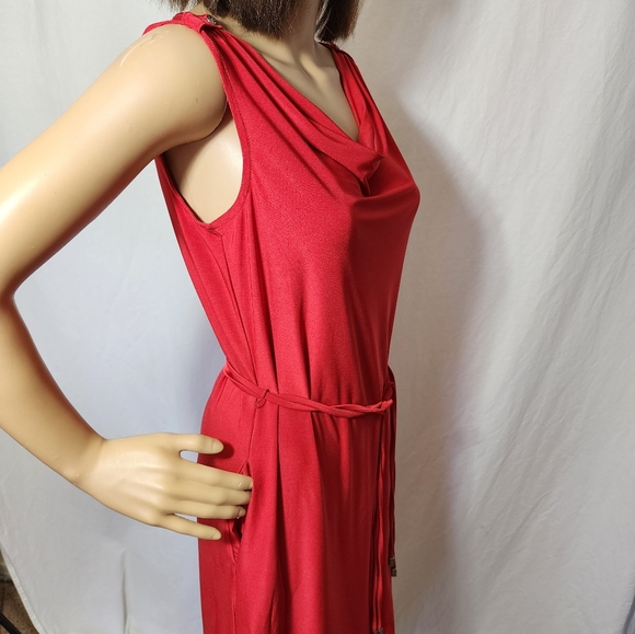 DANA BUCKMAN Red Jersey dress - Picture 8 of 10